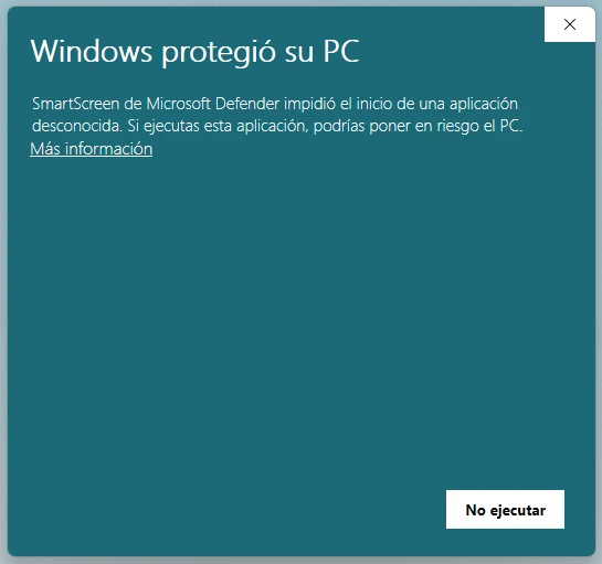 Windows protegió tu PC
